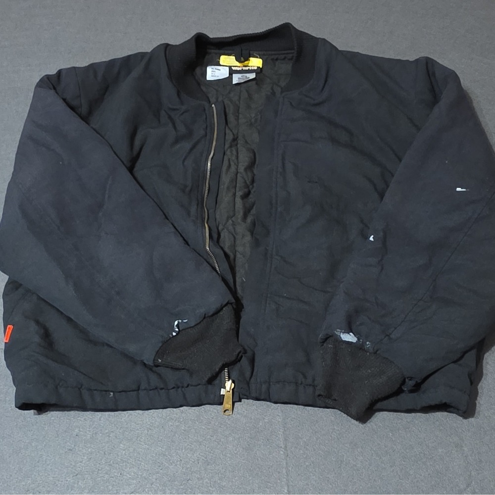 Workrite FR Insulated Black Work Jacket Men's 2XL Cotton MPN 530NX45BK